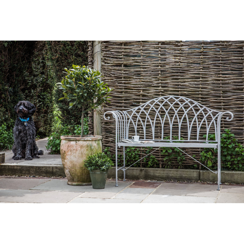 Fayetteville Metal Outdoor Bench, Estate