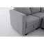 Petit canapé modulaire à 3 places modulaire en L avec canapé-lit modulaire gris clair