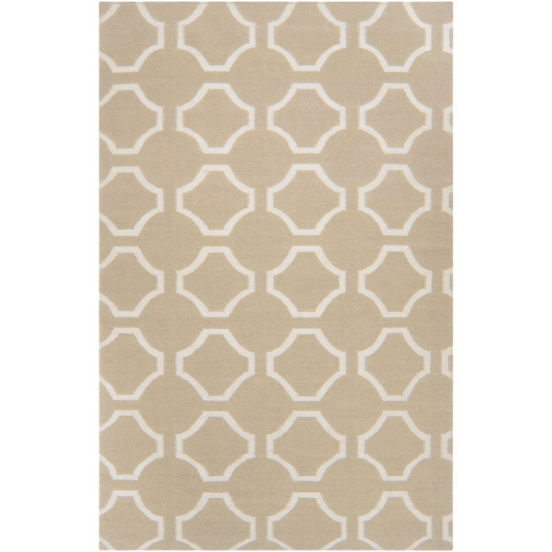 Larksville Flatweave Wool Geometric Indoor Rug, Rectangle 3'6" x 5'6"
