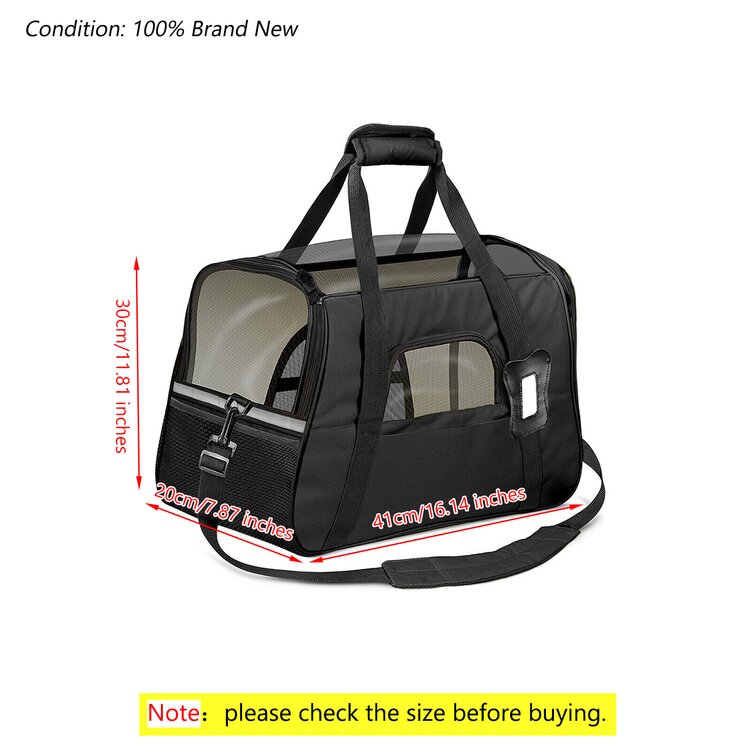 3E1D230D2218491DA3964F964D70B178Tucker Murphy Pet Pet Carrier Top-Expandable Southwest Airline Approved, Soft Small Dog Cat Carrier for 1-15 lbs Pets