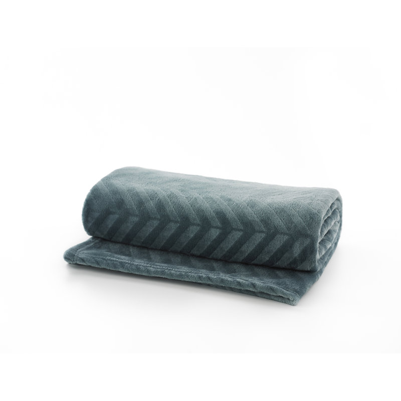 Plain Weave / Muslin Throw Blanket, Lagoon