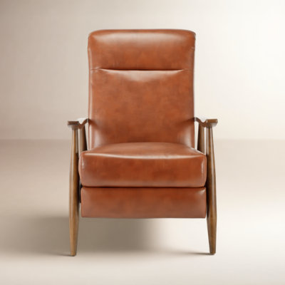 Imona 30" Genuine Leather Manual Recliner