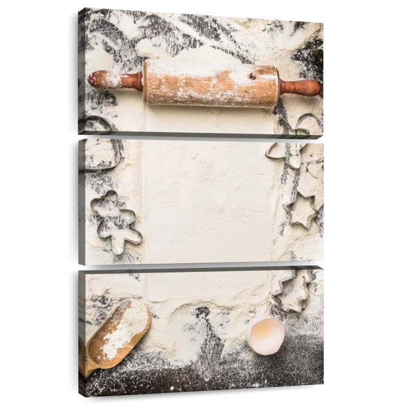 Senne Christmas Cookie Baking, 57" H x 36" W