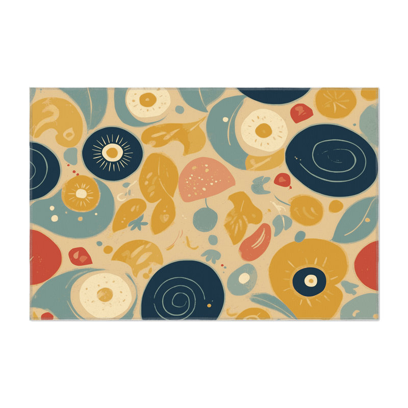 Vintage Sparkle Indoor And Outdoor Area Rug, Rectangle 1'6" x 2'6"