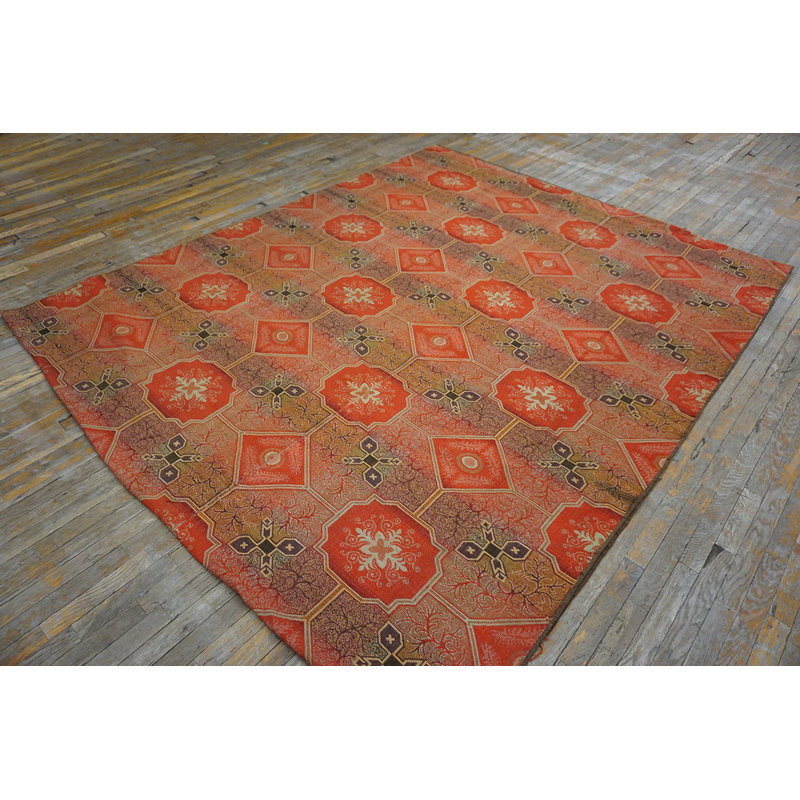 Antique Ingrain American Flat Weave Rug