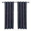 Paire de rideaux occultant et isolant en microfibre à pois-540114913-540114915