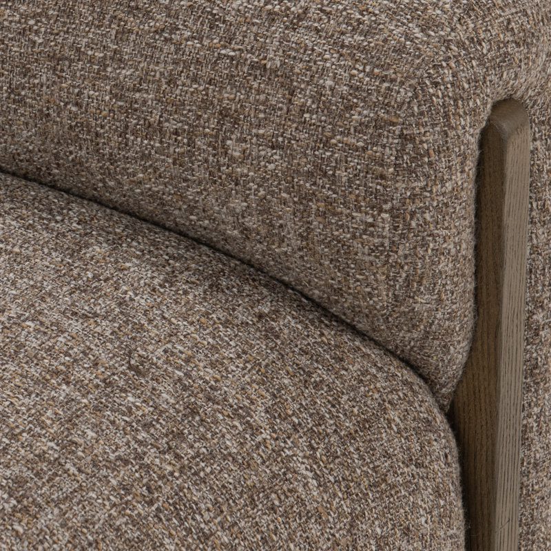 Sierra Upholstered Bench, Bronzed Cocoa