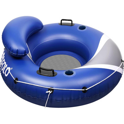 Tubes de rivière pour flotter robuste, adulte de flotteur de piscine, tube de flotteur gonflable pour le rafting sur le lac de plage, flotteurs de rivière avec fond en filet