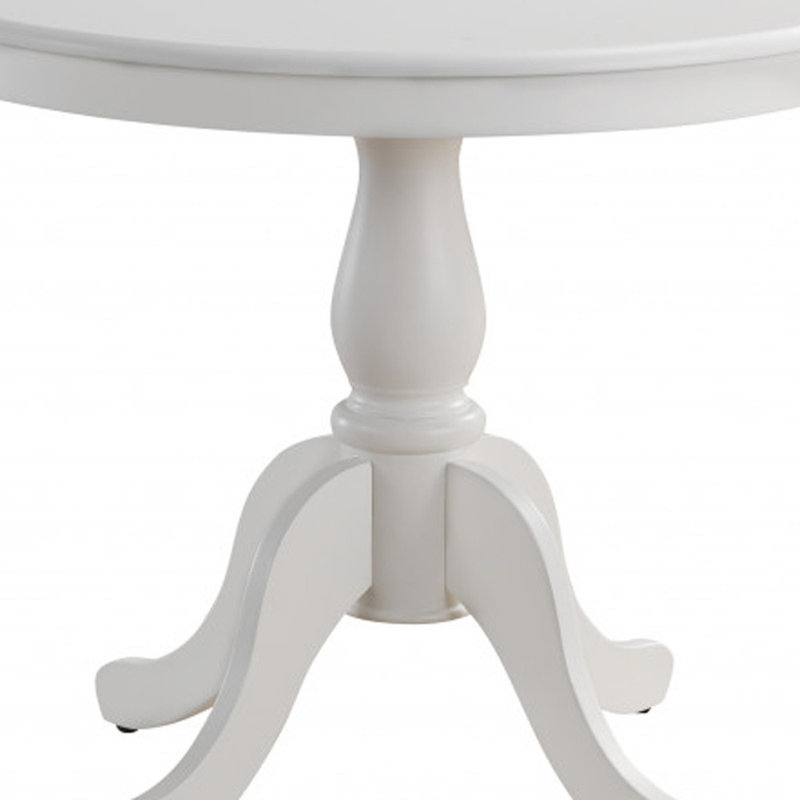 Table de salle à manger 36 po, Blanc, H 30 po x L 36 po x l 36 po
