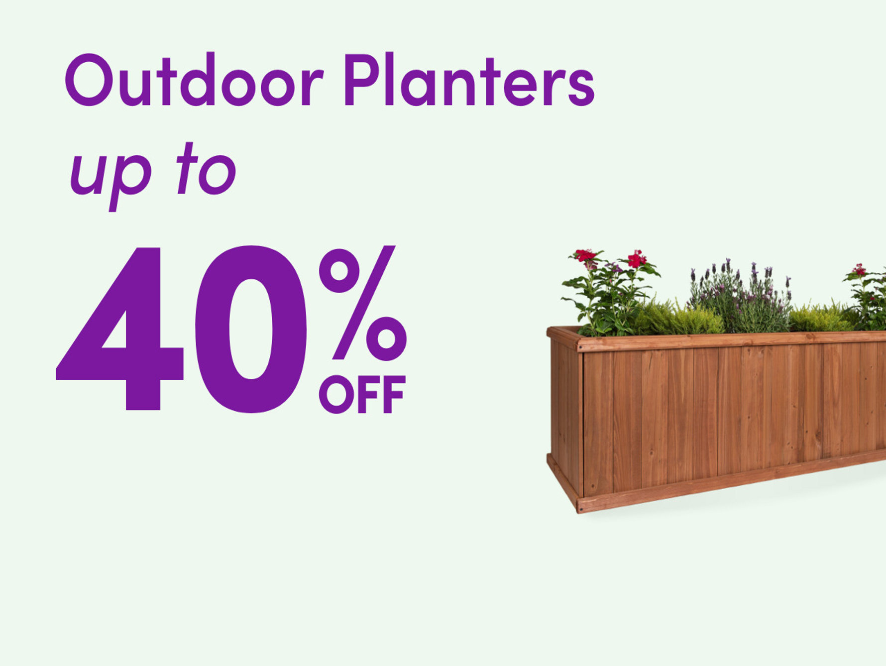Outdoor Planters up to 40% off