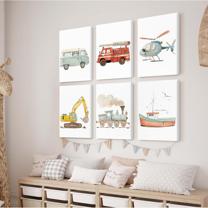 6 Piece Wrapped Canvas Print