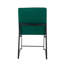 Chaises d'appoint rembourrées en velours vert classique, ensemble de 2 - Siège rembourré extra large, dossier haut, idéal pour la salle à manger ou le bureau