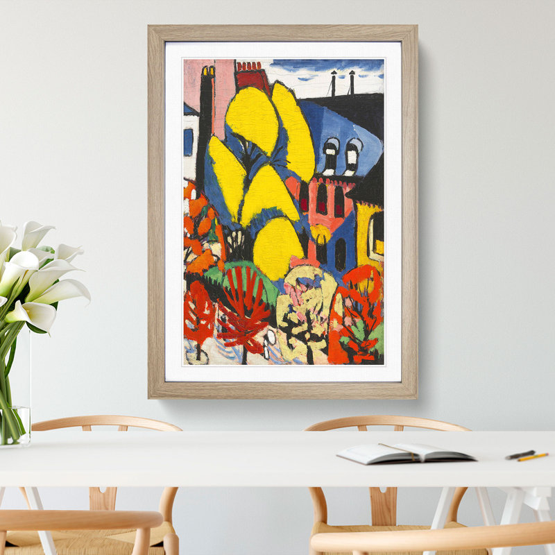 Trees by Henry Lyman Sayen - Picture Frame Painting, 65cm H x 48cm W x 2cm D, Oak