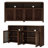 4-Door Rattan  Cabinet With Storage, Retro Coffee Bar Wine Bar Credenza For Living Room/Entryway/Kitchen-696697320