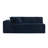 Boneless Upholstered Faux Rabbit Fur Flannel Sofa With Pillows - All Foam Compressed And No-Assembly Modular Design-123038182