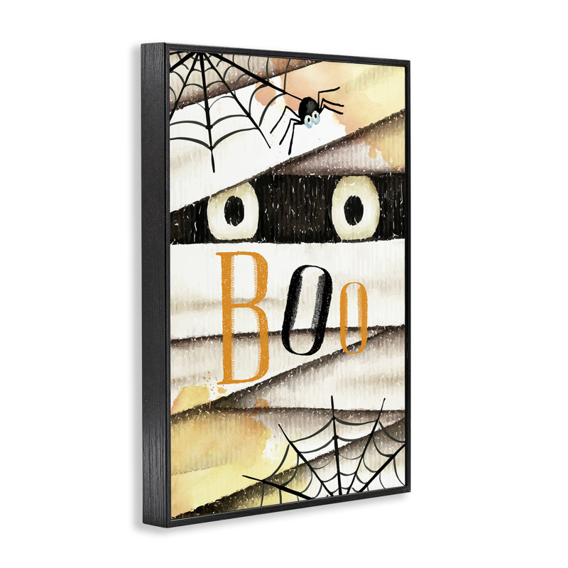 «Spooky Peeking Eyes», art de la giclée encadrée par Nicole DeCamp, H 30 po x l 20 po, Giclée encadrée noir minuit