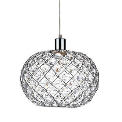 21 cm H Oval Pendant Shade ( Screw On )