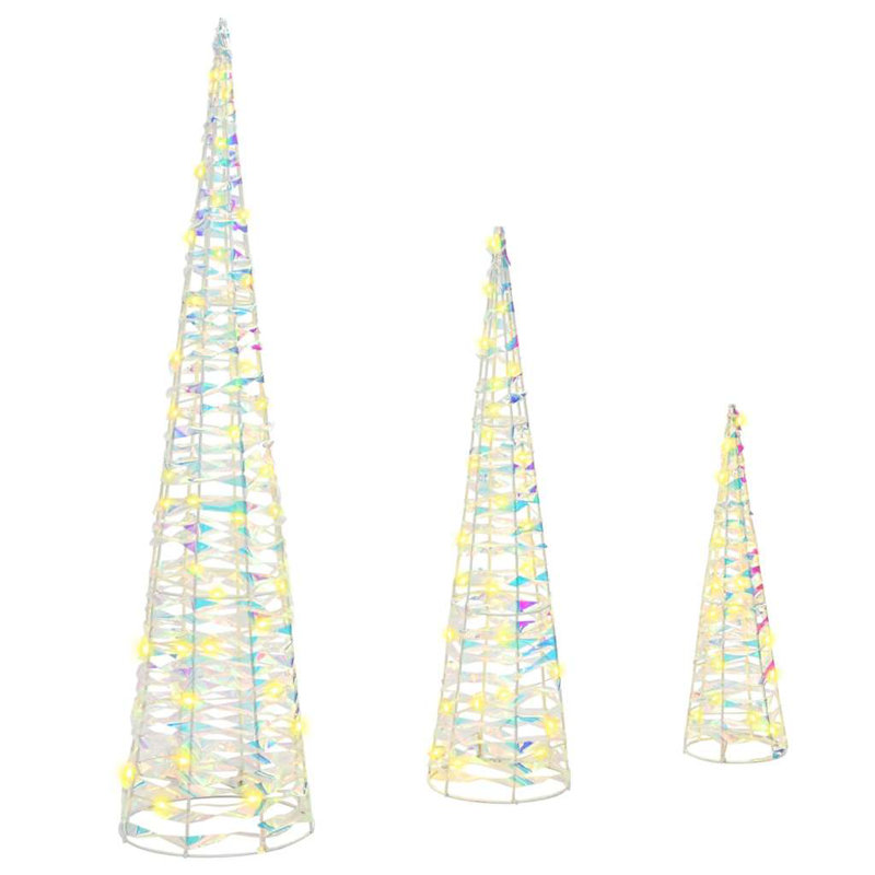 vidaXL Christmas Tree, Warm White/Blue