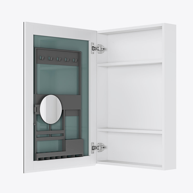 Armoire à pharmacie avec miroir Surface biseautée avec bords biseautés, H 20 po x l 30 po x P 4,8 po