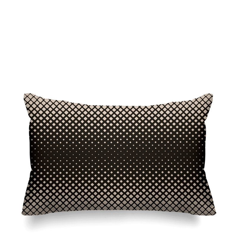 Housse et insert de coussin extérieur carré Wright, Chocolat, 14 po x 20 po, Rectangle