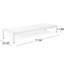 Chaise longue réglable en blanc avec assise en filet et assemblage facile, de 2 à 2 en aluminium