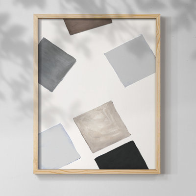 «Block Encounter Revisit II», reproduction encadrée - bois massif