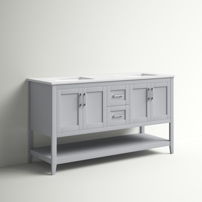 Ensemble de meuble-lavabo double 60 po Scottsbluff