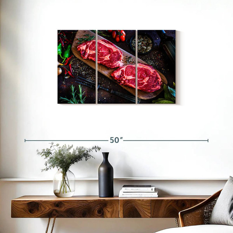 Yarlin Angus Steak Cuts, 20" H x 33" W