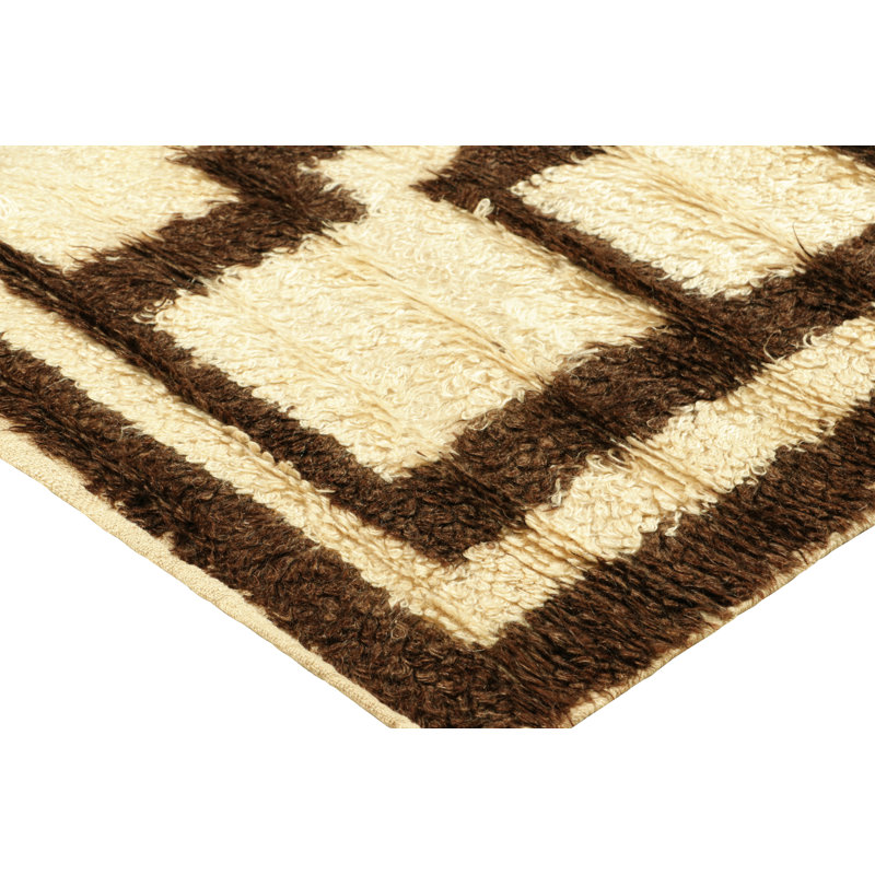 One-of-a-Kind 4'2”x5' Hand Knotted Area Rug