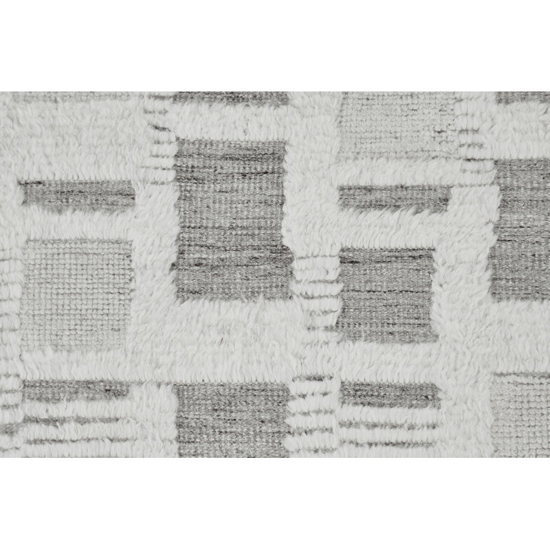 Piri - White Smoke, Rectangle 6' x 9'
