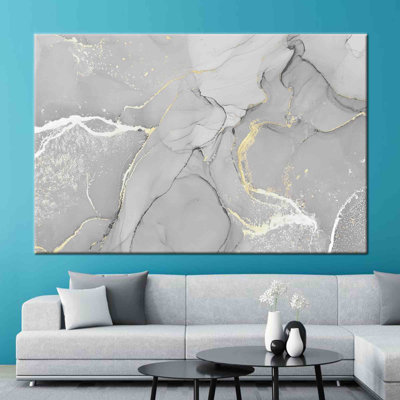Luxurious Marble Art Canvas With Modern Artwork Perfect For Contemporary Home Decor