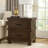 Khari Wooden Nightstand with Drawers Metal Handles