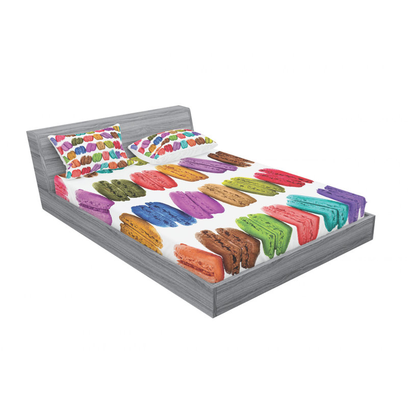 Microfiber Sheet Set, Queen Sheet Set with Fitted Sheet