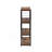 Weathered Oak And Black 3-Shelf Bookcase