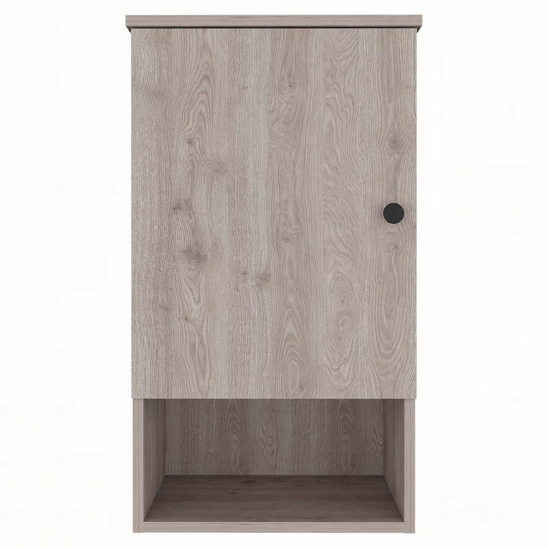 Wall Bathroom Cabinet, 28.5" H x 16.2" W x 13.8" D, Light Gray