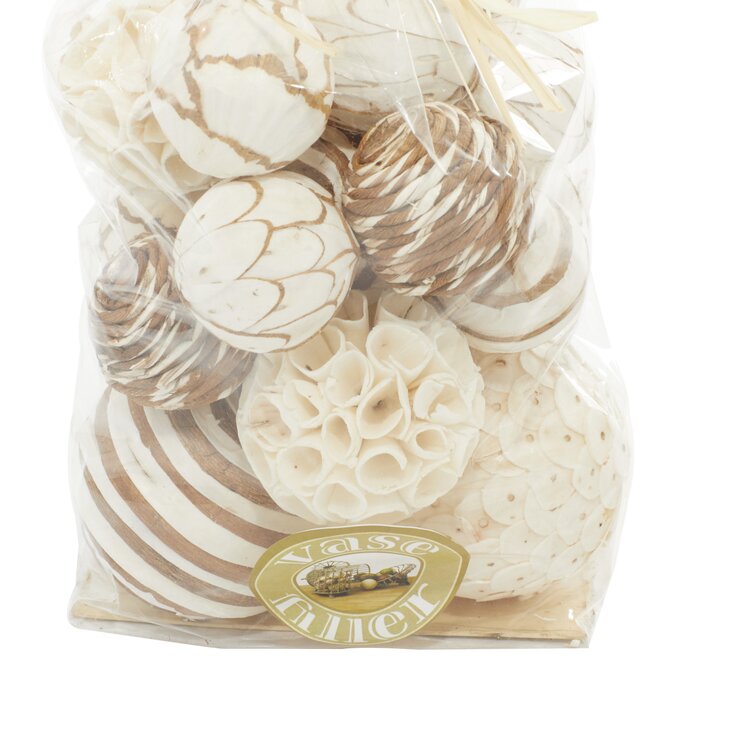 Monroe Lane Coastal Dried Plant Orbs & Vase Filler - Set of 2