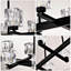 10- Pour îlot de cuisine - cristal noir réglable en hauteur, facile à installer. Ampoule G9 de 10 x 40 po, noir mat, style moderne, avec une structure en métal