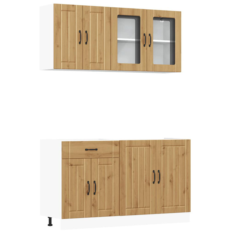 Lucca Kitchen Cabinet Set Lucca, Artisan Oak
