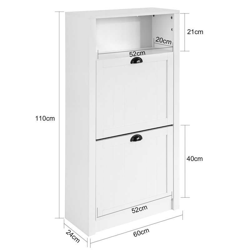 10 Pair Flip Down Shoe Storage