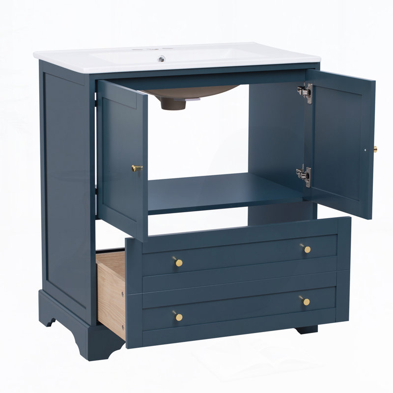Meuble-lavabo 30 po avec lavabo en céramique