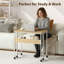 Bureau pliant avec tablette de rangement GarveeHome
