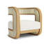 Fauteuil demi-tonneau Elloise