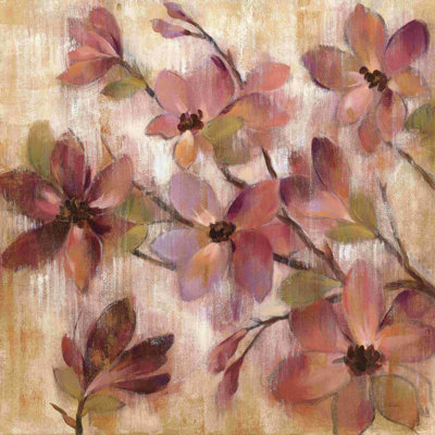 "Magenta Branch I" par Silvia Vassileva, reproduction sur toile tendue