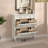White Solid wood Shoe Storage