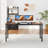 2 PCS 63'' Computer Desk Modern Industrial Office Desk w/ Metal Frame & Large Executive Desk