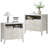 27inch Fluted 2 Drawers Nightstand Natural- 2PCS-1707725488-1699688561