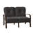Fremont 51.5'' Wide Aluminum Loveseat with Cushions-26118080-26118081