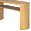 Console ovale en placage de bois de frêne l 53,2 po x P 14 po x H 30 po TREXM