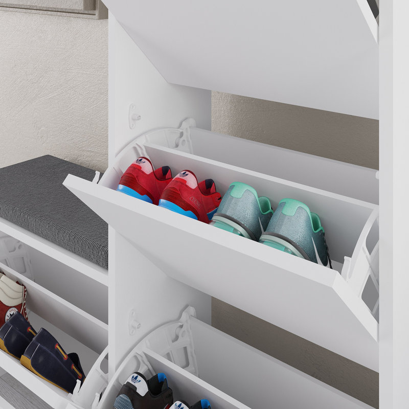 Temera Shoe Cabinet, White