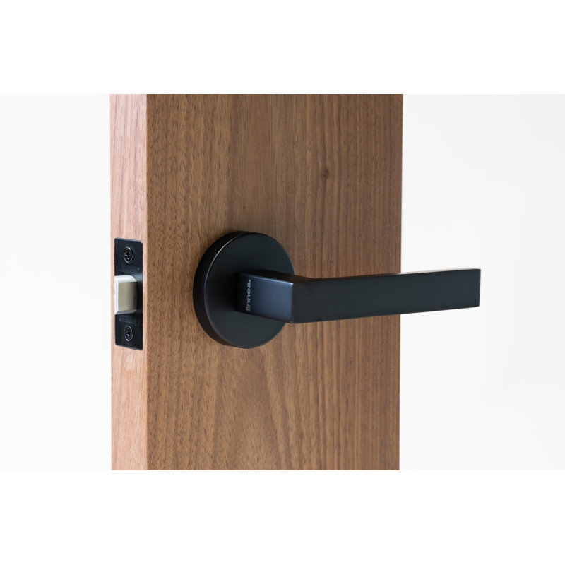 Privacy Door Lever Set, 2.75", Satin Black, Privacy (Bed & Bath)